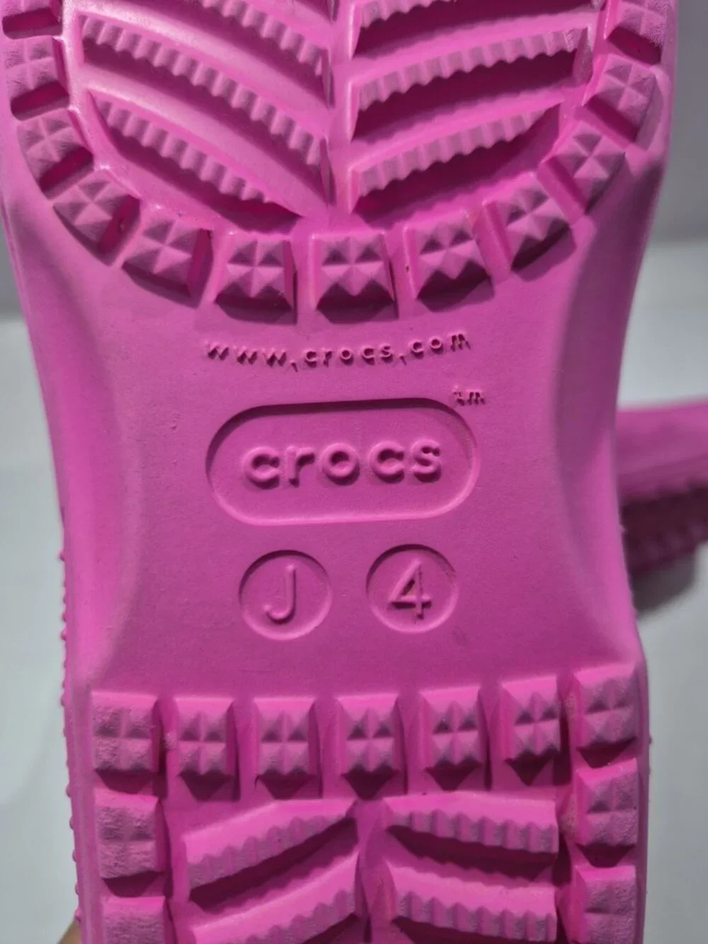 Crocs Classic Boot Girls Size 4Y Pink Pull On Comfort Boots Shoes Style 208544